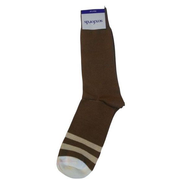 SOXFORDS Chocolate Brownie Socks Men's  8-12 - Picture 2 of 4